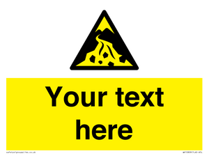 Custom Warning: Debris flow zone